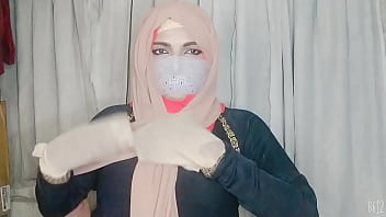 Indiab hijab girl scarf bondage