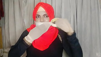 Indiab hijab girl scarf bondage