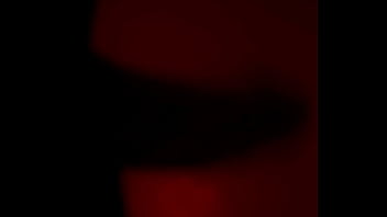 Silhouette jerk tease – watch me stroke for her