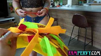 Naughty latina bitch taboo fucking a big dick to get car