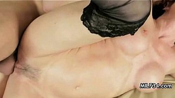 Hot mature busty blonde cougar licks ass