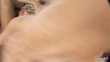 Hard mmf 3some fuck by two big dick guys for blonde latex bitch candy manson at full porn