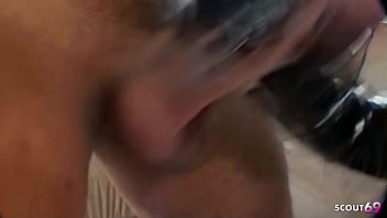 Hard mmf 3some fuck by two big dick guys for blonde latex bitch candy manson at full porn