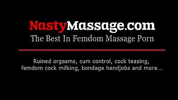 He wants blonde to massage his cock
