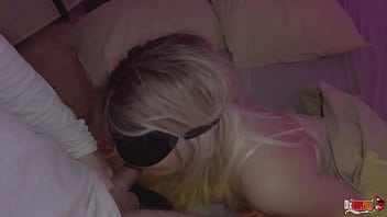 Stepmom comes to stepson's bed and gets dick in mouth and pussy fucked