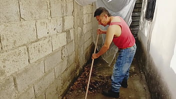 The beautiful perverted busty boss fucks her old employee