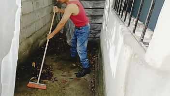 The beautiful perverted busty boss fucks her old employee