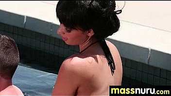 Nuru massage ends with a hot shower fuck 10