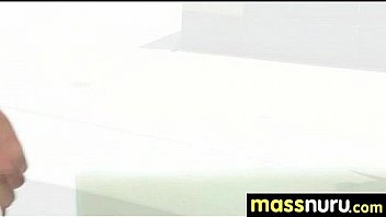 Nuru massage ends with a hot shower fuck 10