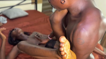 This skinny dog loves a really thick cock in her big pussy