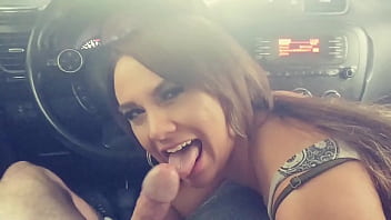 Busty nympho sucks pov