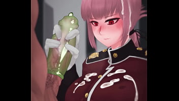 Anime girl empties guys balls