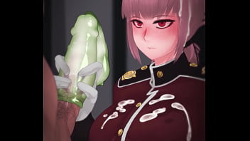 Anime girl empties guys balls