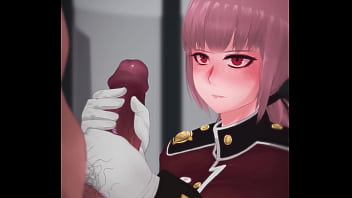 Anime girl empties guys balls