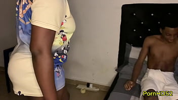 Hot ebony get drilled by her course mate