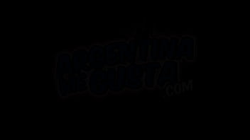 Long tongue sheer bodysuit round ass babe