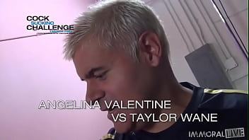 Angelina valentine & taylor wayne gag on some cock