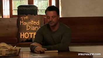 Abelia shows off her brown eye while a dick is in her pierced vagina