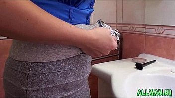 Stunning hot fully clothed bath scene