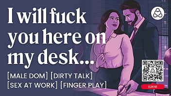 After Hours Office Sex Between Dom Boss & Submissive Female – Dirty Talk & Finger Play – Asmr Porn Story thumbnail