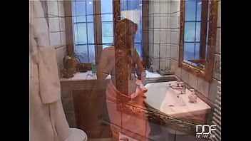 Sandy's shower will blow your nuts