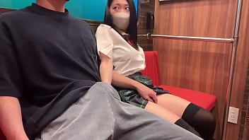 A beautiful girl in uniform has sex on the train massive creampie in her sensitive pussy A beautiful girl in uniform has sex on the train massive creampie in her sensitive pussy