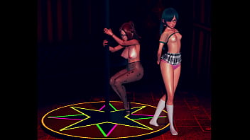 Big ass step mom and her tiny daughter get to strip club 3d animation