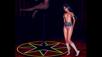 Big ass step mom and her tiny daughter get to strip club 3d animation