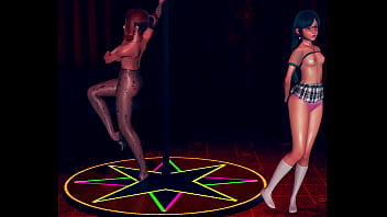 Big ass step mom and her tiny daughter get to strip club 3d animation