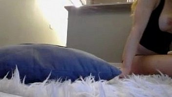 Blonde slut masturbating on webcam source