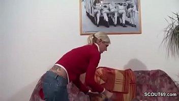 German milf seduce to fuck and facial