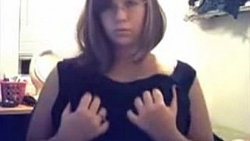 Cute big titted nerdy looking webcam amateur girl porn