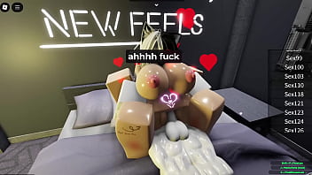 Puppygirl has her first time online roblox game