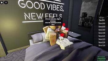 Puppygirl has her first time online roblox game