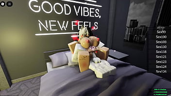 Puppygirl has her first time online roblox game