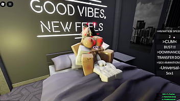 Puppygirl has her first time online roblox game