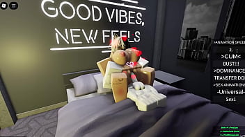 Puppygirl has her first time online roblox game