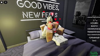 Puppygirl has her first time online roblox game