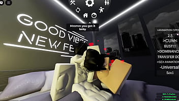 Puppygirl has her first time online roblox game