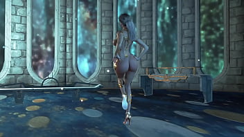 Shapely mature elf preacheress in transparent bodysuit performs ritual dance Shapely mature elf preacheress in transparent bodysuit performs ritual dance