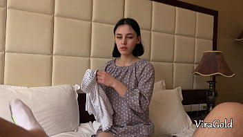 First sex video veronica with footjob handjob and small pussy fingering