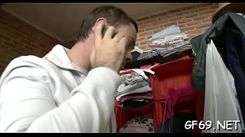 Cute sweetheart gets her pussy examined before threesome sex