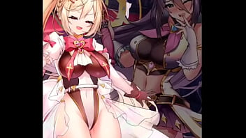 兩個美麗的女性穿著角色扮演進行百合性交