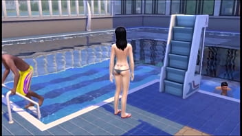 Busty asain goes to a local pool to make new friends and have sex with them Busty asain goes to a local pool to make new friends and have sex with them