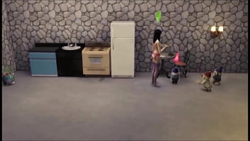 Busty asain goes to a local pool to make new friends and have sex with them