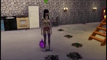 Busty asain goes to a local pool to make new friends and have sex with them