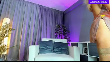 Blonde lexy simpson in sexy lingerie