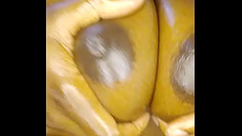 Ebony girl standing naked oily nipples pointed straight to the camera close up begging you shoot off your load mastermeat1