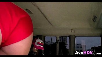 Ava and friend bus ride