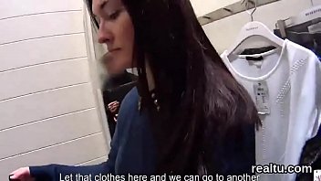 Ravishing czech chick was tempted in the mall and banged in pov